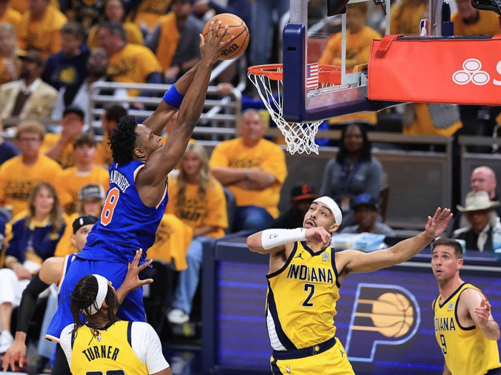 pacers vs knicks match player stats