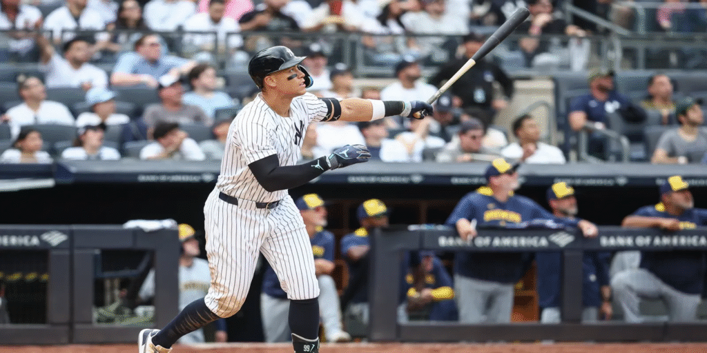 milwaukee brewers vs new york yankees match player stats