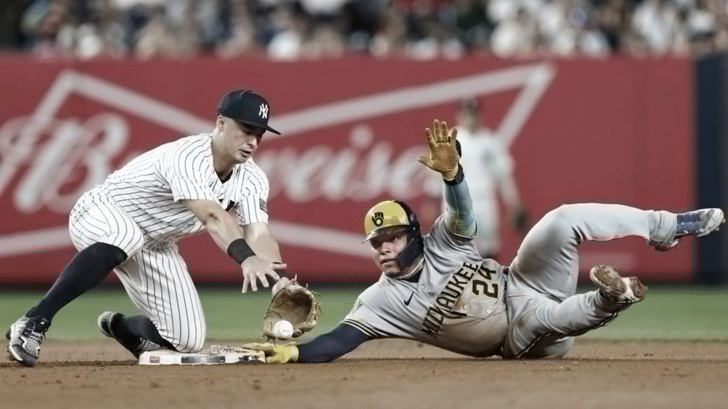 milwaukee brewers vs new york yankees match player stats