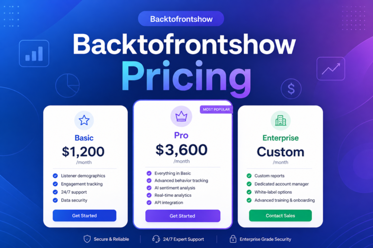 Backtofrontshow Pricing Explained: Plans, Costs, and What You Get backtofrontshow pricing